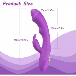 G-spot Rabbit Vibrator Clitoral Stimulator - Realistic Dildo Vaginal Anal Massager with 5 Vagina Tapping Features & 10 Vibration G-spot Rabbit Vibrator Clitoral Stimulator - Realistic Dildo Vaginal Anal Massager with 5 Vagina Tapping Features & 10 Vibration
