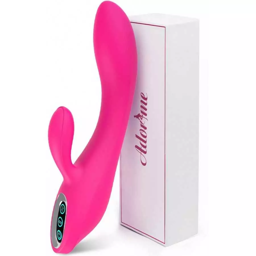 Adorime G-Spot Rabbit Vibrator Stimulator Silicone Vaginal Anal Dildo Massager for Women, Powerful Waterproof Rechargeable Adult Adorime G-Spot Rabbit Vibrator Stimulator Silicone Vaginal Anal Dildo Massager for Women, Powerful Waterproof Rechargeable Adult
