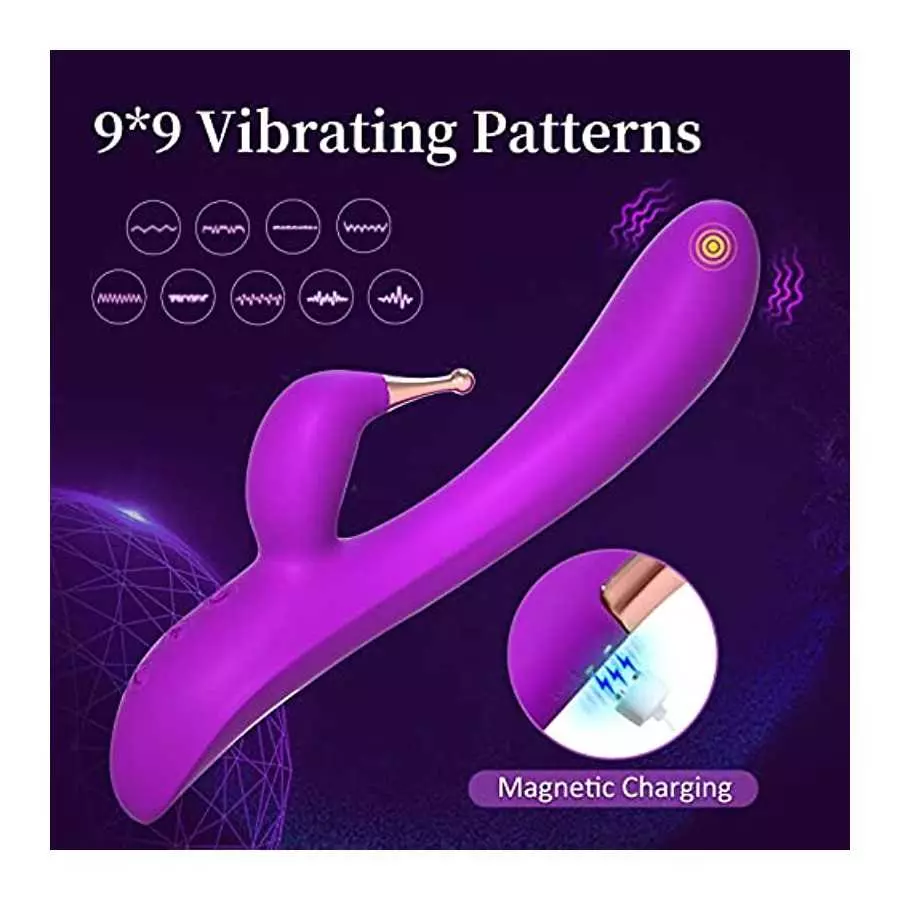 Adult Sex Toys for Women Couples - Yukzen Finger-Like Female Vibrating Rabbit G spot Vibrator with High Frequency Powerful Clito