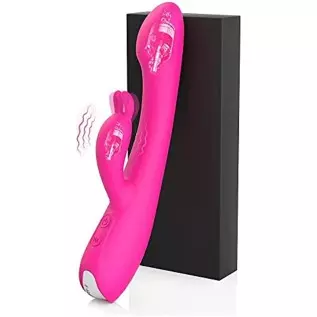 LLMIL Rabbit Vibrator Dildo Personal Massager for Women, Sensory Sex Toy for Clitoris G-spot Stimulation,9 Powerful Masturbation