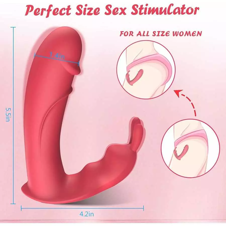 G Spot Vibrator Rabbit Sex Toy for Women, Clitoral Stimulator Realistic Dildo Vibrator with 10 Powerful Vibration, Wireless Remo