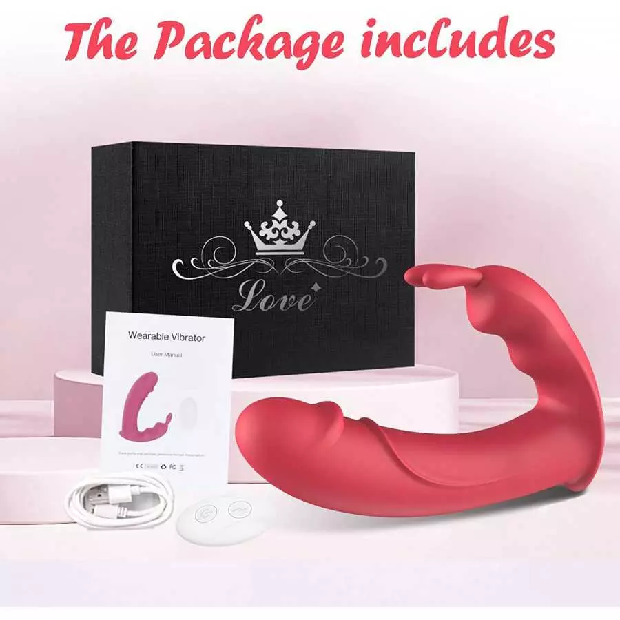 G Spot Vibrator Rabbit Sex Toy for Women, Clitoral Stimulator Realistic Dildo Vibrator with 10 Powerful Vibration, Wireless Remo