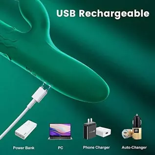 G Spot Rabbit Vibrator Thrusting Vibrator Realistic Dildo Double stimulation for Clitoris and Vagina with 10 Powerful Thrusting G Spot Rabbit Vibrator Thrusting Vibrator Realistic Dildo Double stimulation for Clitoris and Vagina with 10 Powerful Thrusting