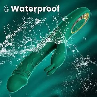 G Spot Rabbit Vibrator Thrusting Vibrator Realistic Dildo Double stimulation for Clitoris and Vagina with 10 Powerful Thrusting G Spot Rabbit Vibrator Thrusting Vibrator Realistic Dildo Double stimulation for Clitoris and Vagina with 10 Powerful Thrusting
