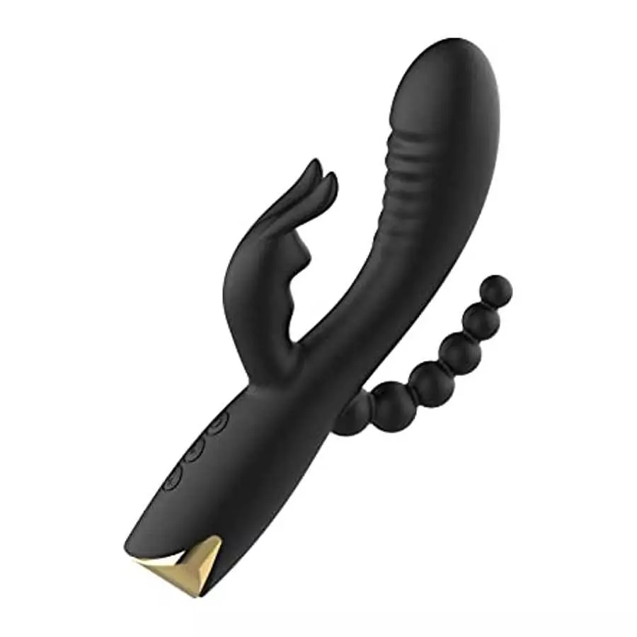 Rabbit Anal Dildo Vibrator with 10 Vibrating Clitoris Stimulator Sex Toy 3 in 1 G Spot Vibrator, Anal Stimulator Massager for Ad Rabbit Anal Dildo Vibrator with 10 Vibrating Clitoris Stimulator Sex Toy 3 in 1 G Spot Vibrator, Anal Stimulator Massager for Ad
