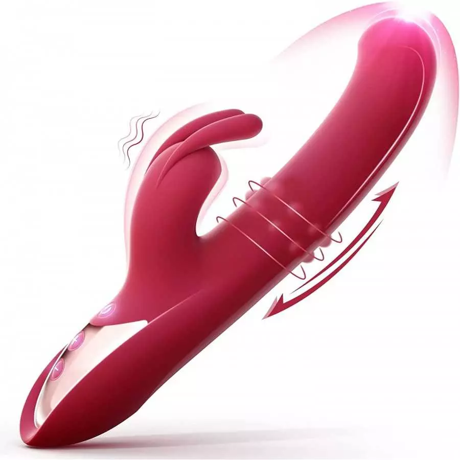 Beaded Thrusting Vibrators Huge Dildo - 4in1 Rabbit G Spot Vibrator Adult Sex Toys with Thrusting Dildo and Clitoral Stimulator, Beaded Thrusting Vibrators Huge Dildo - 4in1 Rabbit G Spot Vibrator Adult Sex Toys with Thrusting Dildo and Clitoral Stimulator,