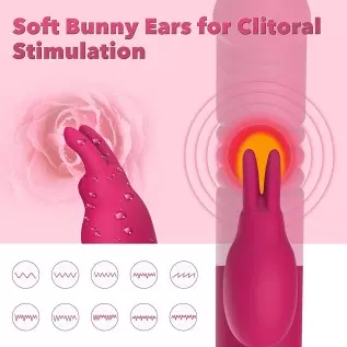 Triple Action Beaded Thrusting Vibrator - BOMBEX Gary, 10.2" Curved Head G Spot Vibrator, Rabbit Vibrator for Clitoral Stimulati Triple Action Beaded Thrusting Vibrator - BOMBEX Gary, 10.2" Curved Head G Spot Vibrator, Rabbit Vibrator for Clitoral Stimulati