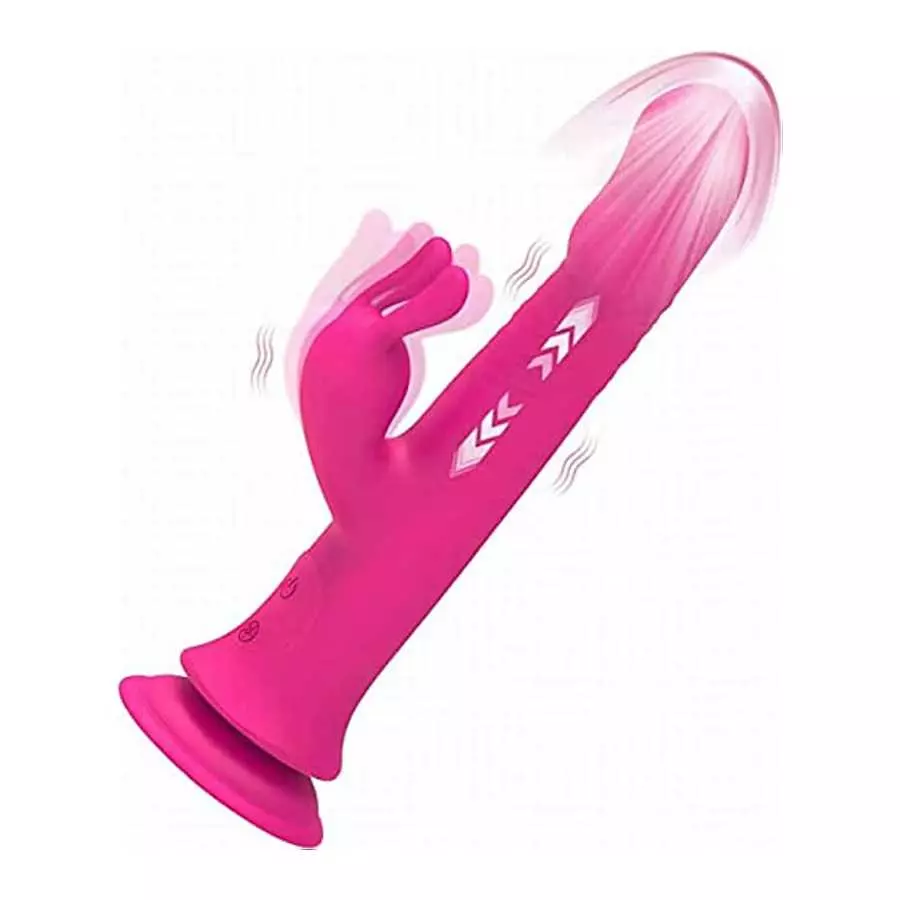 Thrusting Rabbit Vibrator Sex Adult Toys for Women, Clitoral Stimulator, G-Spot Vibrator with 10 Thrust Vibration & 9 Rotation M Thrusting Rabbit Vibrator Sex Adult Toys for Women, Clitoral Stimulator, G-Spot Vibrator with 10 Thrust Vibration & 9 Rotation M