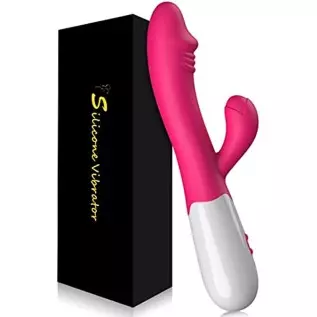 Pink Rabbit Dildo Vibrator, Adult Toys for Womens Sex Pleasure, G Spot Clit Vibrator 30 Speeds, Rose Toys/Woman Sex Toys for Cou