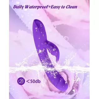 Rose G Spot Rabbit Vibrator, Alovegarden Realistic Dildo Clit Vibrator for Women with 7 Powerful Independent Button Vibration Mo Rose G Spot Rabbit Vibrator, Alovegarden Realistic Dildo Clit Vibrator for Women with 7 Powerful Independent Button Vibration Mo