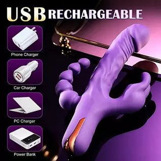 Vibrator for Women 3 in 1 G Spot Rabbit Anal Dildo Vibrators with 10 Vibration Modes, Woman Waterproof Rechargeable Vibrator Adu Vibrator for Women 3 in 1 G Spot Rabbit Anal Dildo Vibrators with 10 Vibration Modes, Woman Waterproof Rechargeable Vibrator Adu