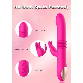 LOVENOTE Thrusting Rabbit Vibrator Dildo for Women, Clitorals Stimulator for Women Pleasure, Rotating G spot Vibrator Sex Toy wi LOVENOTE Thrusting Rabbit Vibrator Dildo for Women, Clitorals Stimulator for Women Pleasure, Rotating G spot Vibrator Sex Toy wi