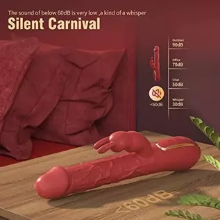 YIMOOCH Wriggling Rabbit Vibrator Sex Toys for Women, G Spot Realistic Vibrating Dildo Vibrators with 3 Powerful Wriggle Speeds YIMOOCH Wriggling Rabbit Vibrator Sex Toys for Women, G Spot Realistic Vibrating Dildo Vibrators with 3 Powerful Wriggle Speeds