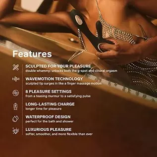 LELO Soraya Wave Luxurious Rabbit Vibrator Sex Toy Vibrators for Women with Unique WaveMotion Technology Thrusting Vibrator for LELO Soraya Wave Luxurious Rabbit Vibrator Sex Toy Vibrators for Women with Unique WaveMotion Technology Thrusting Vibrator for