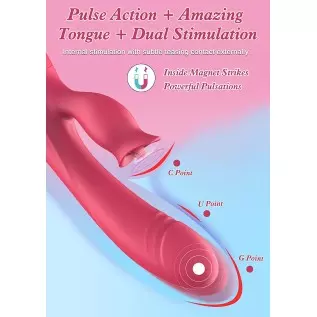 Pulsating Clitoral Vibrator Rabbit Vibrator for Women Vaginal Health, G Spot Clitorals Stimulator Tongue Licking Toys, Vibrator Pulsating Clitoral Vibrator Rabbit Vibrator for Women Vaginal Health, G Spot Clitorals Stimulator Tongue Licking Toys, Vibrator