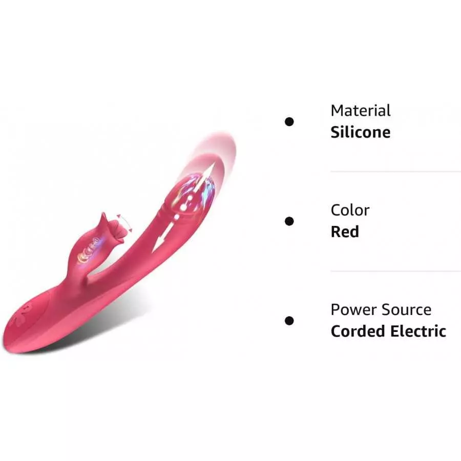 Pulsating Clitoral Vibrator Rabbit Vibrator for Women Vaginal Health, G Spot Clitorals Stimulator Tongue Licking Toys, Vibrator 