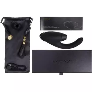 Womanizer InsideOut Rabbit Vibrator G Punkt Klitoris Stimulator Sauger, doppelte Stimulation, mit je 12 Intensitätsstufen, Schwa Womanizer InsideOut Rabbit Vibrator G Punkt Klitoris Stimulator Sauger, doppelte Stimulation, mit je 12 Intensitätsstufen, Schwa