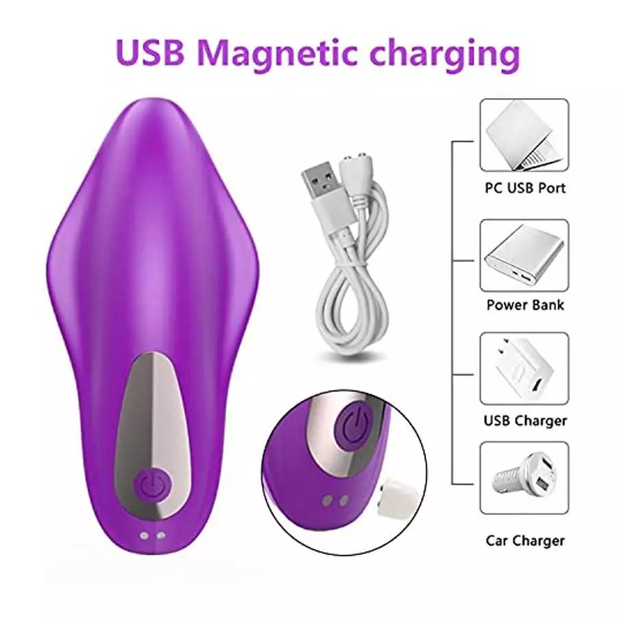 Dildo Vibrator Adult Sex Toy with Double Head Strap Sucking Features 10 Female Vibration Modes - Silicone Waterproof Rechargeabl