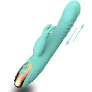 9 Inch Handheld Portable Rechargeable Realistic Rabbit Vibrators for Women Vibrating Toys for Woman Pleasure 3 Motor 8 Speeds Vi