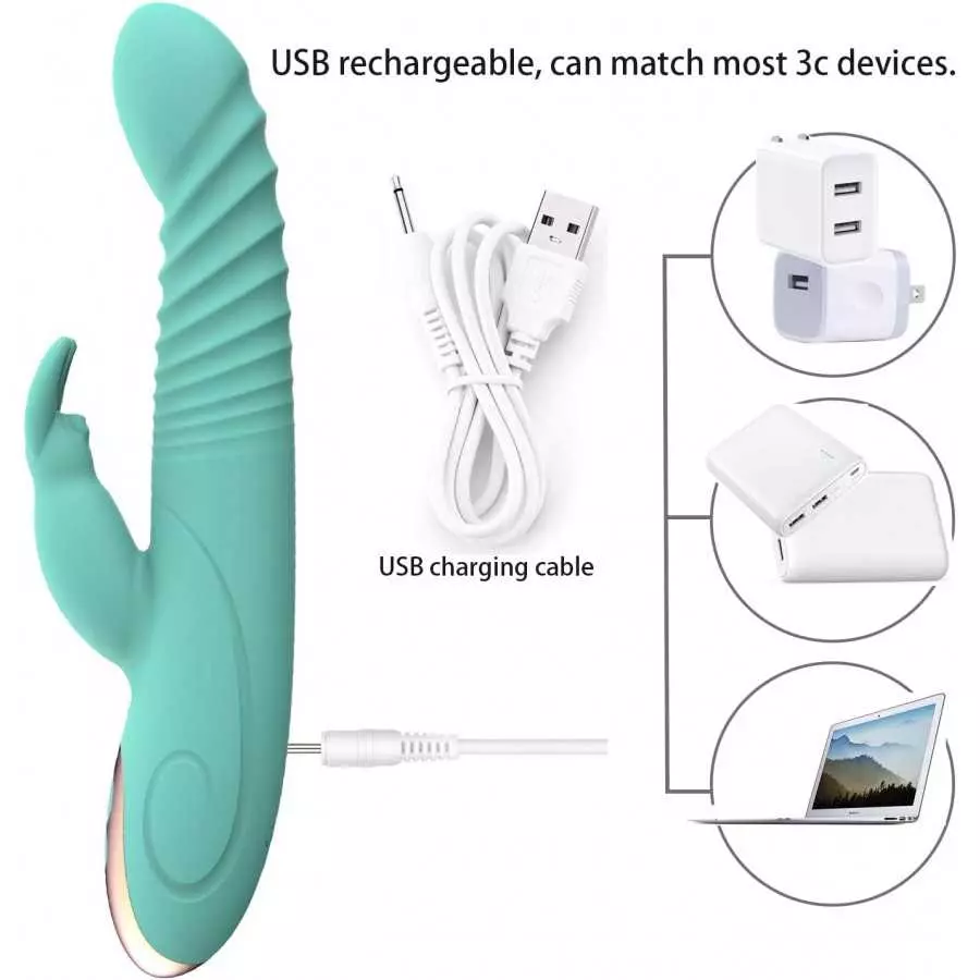 9 Inch Handheld Portable Rechargeable Realistic Rabbit Vibrators for Women Vibrating Toys for Woman Pleasure 3 Motor 8 Speeds Vi