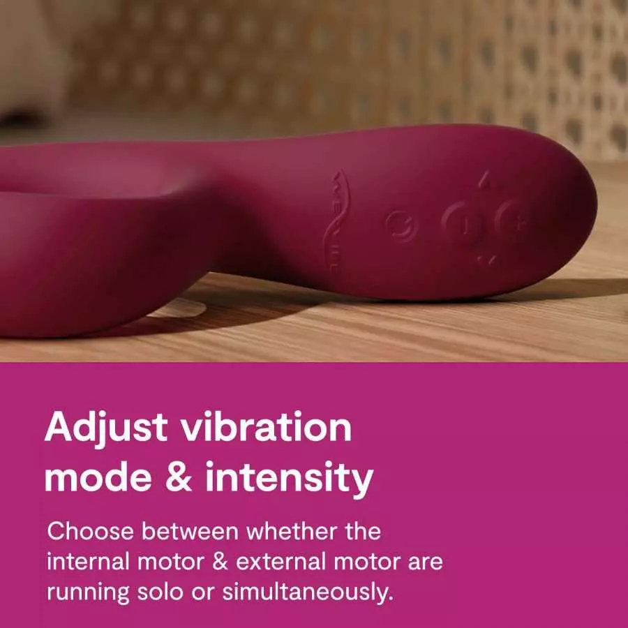We-Vibe Nova 2 Rabbit Vibrator for Women - Vibrating Sex Toy for Clitoral and G-spot Stimulation - Flexible Vibrator with 10 Vib