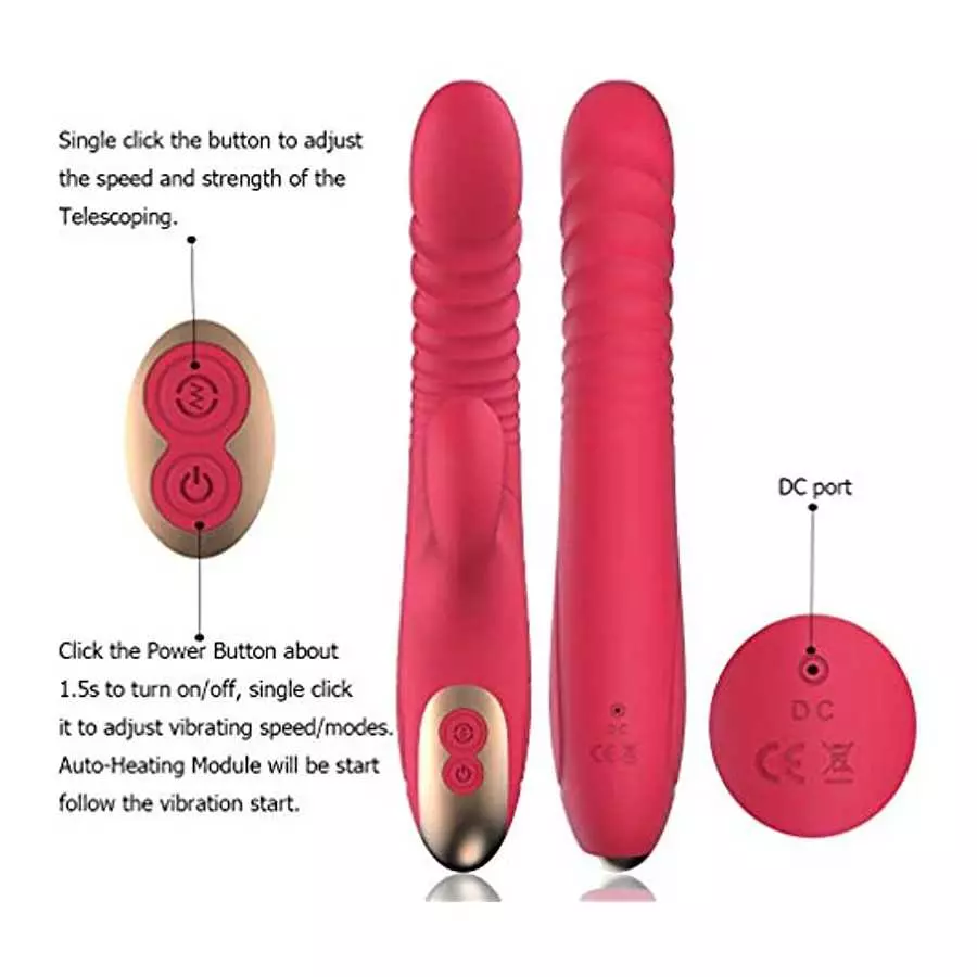 Rabbit Vibrators for Women Massager with 8 Speeds Vibration Rechargeable Vibrating Toys for Woman Pleasure Tool Wand for Her Fem