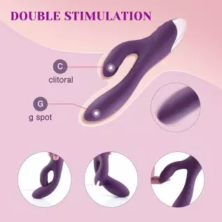 Tracy's Dog Clitoral Kneading & Slipping Rabbit Vibrator for Clit G Spot Stimulation with 10 Vibration Modes, Adult Sex Toy for Tracy's Dog Clitoral Kneading & Slipping Rabbit Vibrator for Clit G Spot Stimulation with 10 Vibration Modes, Adult Sex Toy for