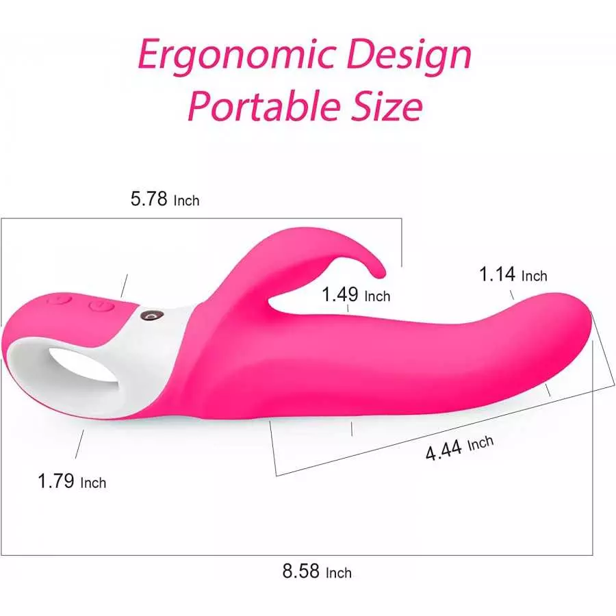 G-Spot Rabbit Rose Vibrator Adult Sex Toys for Women, Clitoral Stimulator with 10 Speed Modes Vibrating Wand for Her Pleasure Ro