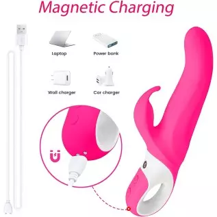 G-Spot Rabbit Rose Vibrator Adult Sex Toys for Women, Clitoral Stimulator with 10 Speed Modes Vibrating Wand for Her Pleasure Ro G-Spot Rabbit Rose Vibrator Adult Sex Toys for Women, Clitoral Stimulator with 10 Speed Modes Vibrating Wand for Her Pleasure Ro