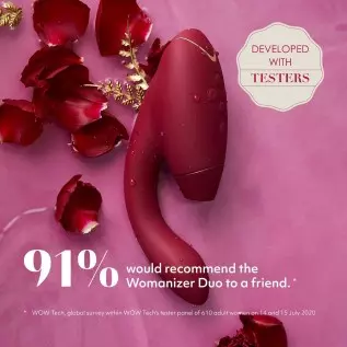 Womanizer Duo Clitoral Sucking Vibrator for Women - Vibrating Sex Toy for Clitoral and G-spot Stimulation - Smart Silence - Rabb Womanizer Duo Clitoral Sucking Vibrator for Women - Vibrating Sex Toy for Clitoral and G-spot Stimulation - Smart Silence - Rabb