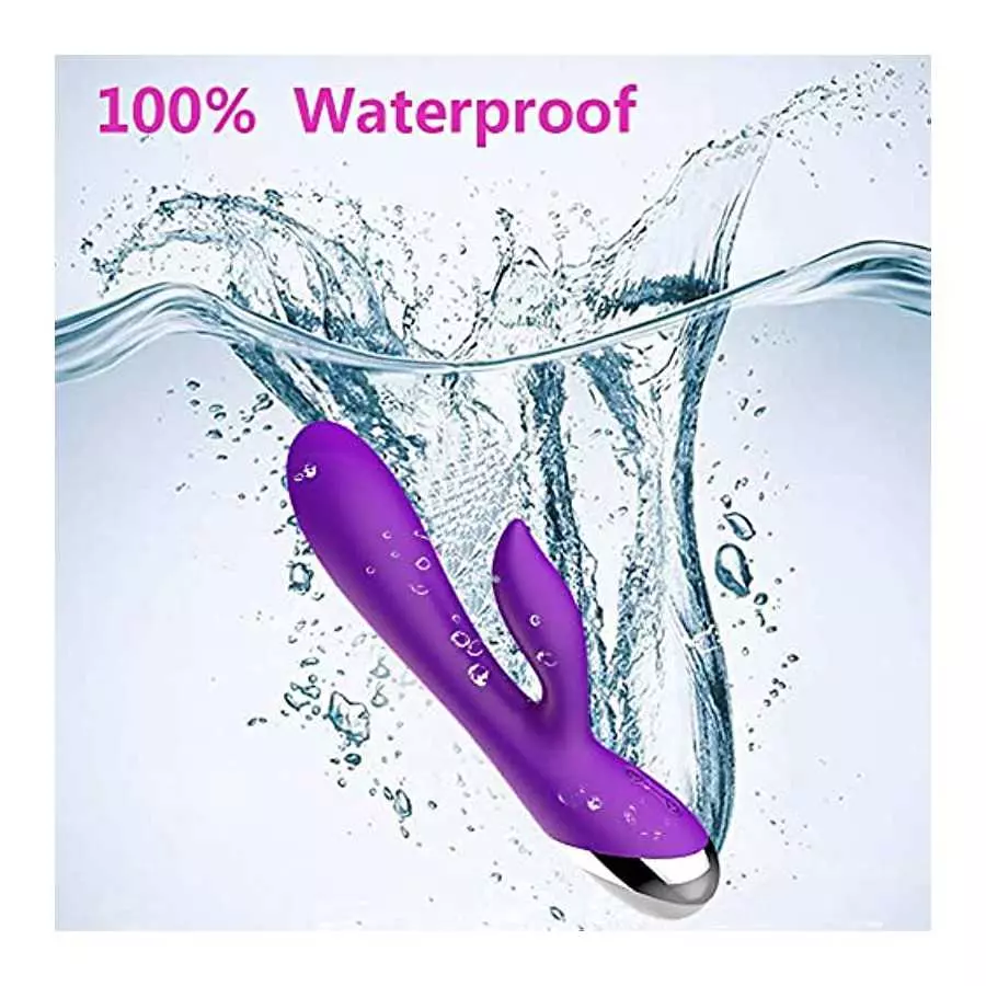 WD2819 G Spot Rabbit Vibrator with Heating Function, Rose Sex Toys for Clitoris G-spot Vibrating,Waterproof Dildo Multi Powerful
