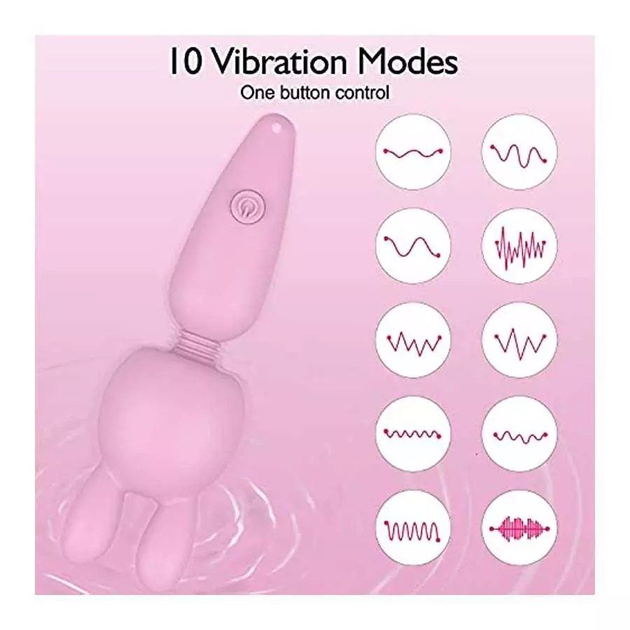 Fuirre Rabbit Bullet Vibrator,G-Spot Nipple Clitorals Stimulator,USB Rechargeable 10 Modes for Travel Backpack Pendant,Mini Port