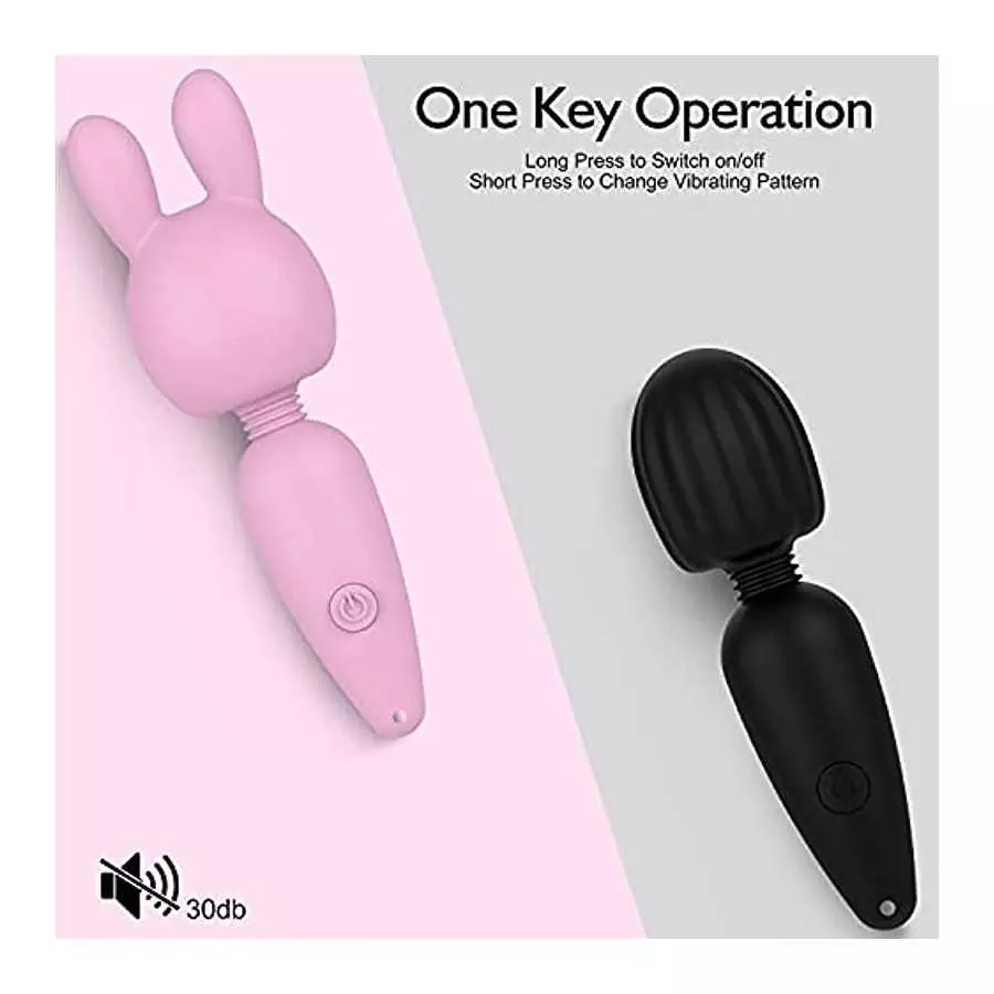 Fuirre Rabbit Bullet Vibrator,G-Spot Nipple Clitorals Stimulator,USB Rechargeable 10 Modes for Travel Backpack Pendant,Mini Port