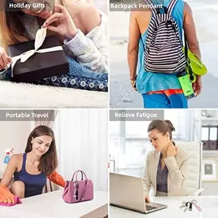 Fuirre Rabbit Bullet Vibrator,G-Spot Nipple Clitorals Stimulator,USB Rechargeable 10 Modes for Travel Backpack Pendant,Mini Port