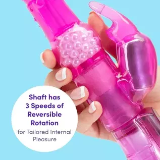 Lovehoney Jessica Rabbit Vibrator - 5 Inch Vibrator for Women with Rotating Shaft - 7 Patterns & 3 Speeds - Dual Stimulation Adu Lovehoney Jessica Rabbit Vibrator - 5 Inch Vibrator for Women with Rotating Shaft - 7 Patterns & 3 Speeds - Dual Stimulation Adu