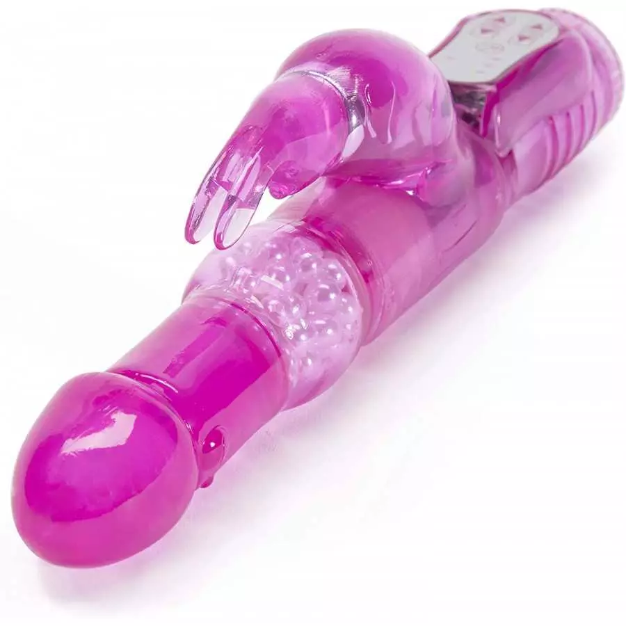 Lovehoney Jessica Rabbit Vibrator - 5 Inch Vibrator for Women with Rotating Shaft - 7 Patterns & 3 Speeds - Dual Stimulation Adu