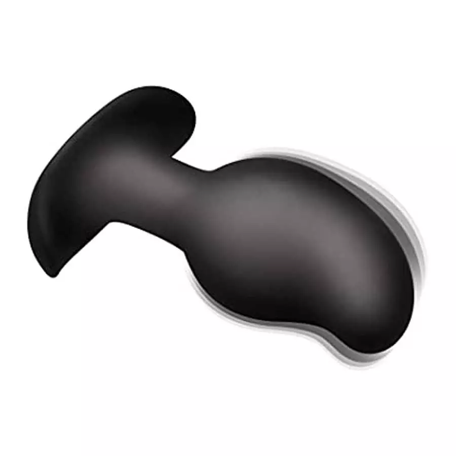 Zeus Electrosex 8X Volt Drop Vibrating and E-Stim Silicone Prostate Massager with Remote, Black