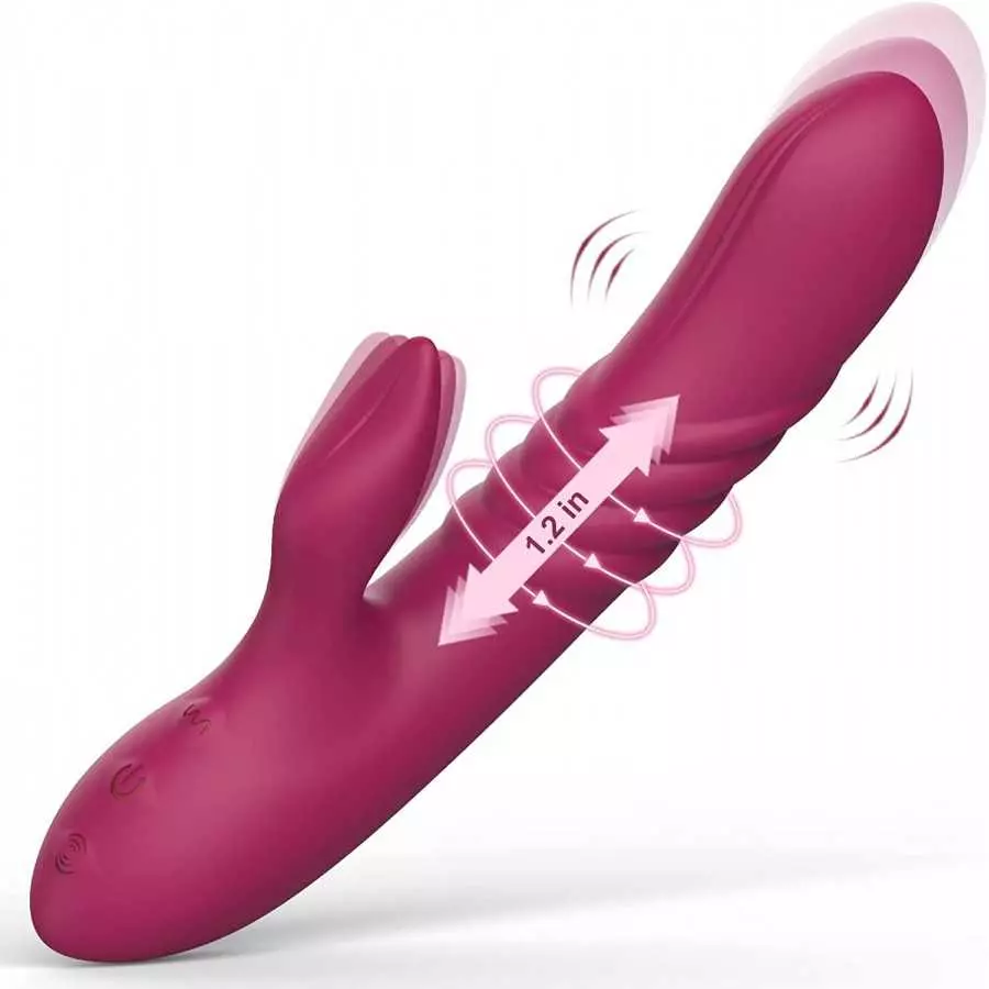 Thrusting Vibrator Dildo for Women Pleasure - G Spot Rabbit Vibrator with 7 Thrusting 7 Vibration Modes, Clitoralis Stimulator f Thrusting Vibrator Dildo for Women Pleasure - G Spot Rabbit Vibrator with 7 Thrusting 7 Vibration Modes, Clitoralis Stimulator f