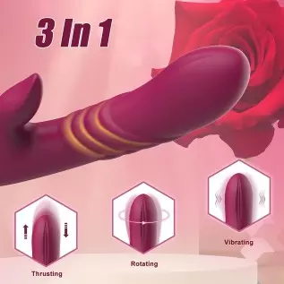 Thrusting Vibrator Dildo for Women Pleasure - G Spot Rabbit Vibrator with 7 Thrusting 7 Vibration Modes, Clitoralis Stimulator f Thrusting Vibrator Dildo for Women Pleasure - G Spot Rabbit Vibrator with 7 Thrusting 7 Vibration Modes, Clitoralis Stimulator f