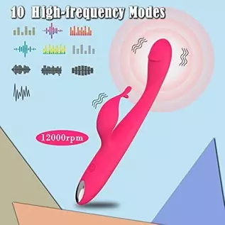 Clitoral G-spot Rabbit Finger Vibrator, High Frequency Clitoris Vaginal Nipple Stimulator Massager with 10 Intense Vibration Mod Clitoral G-spot Rabbit Finger Vibrator, High Frequency Clitoris Vaginal Nipple Stimulator Massager with 10 Intense Vibration Mod