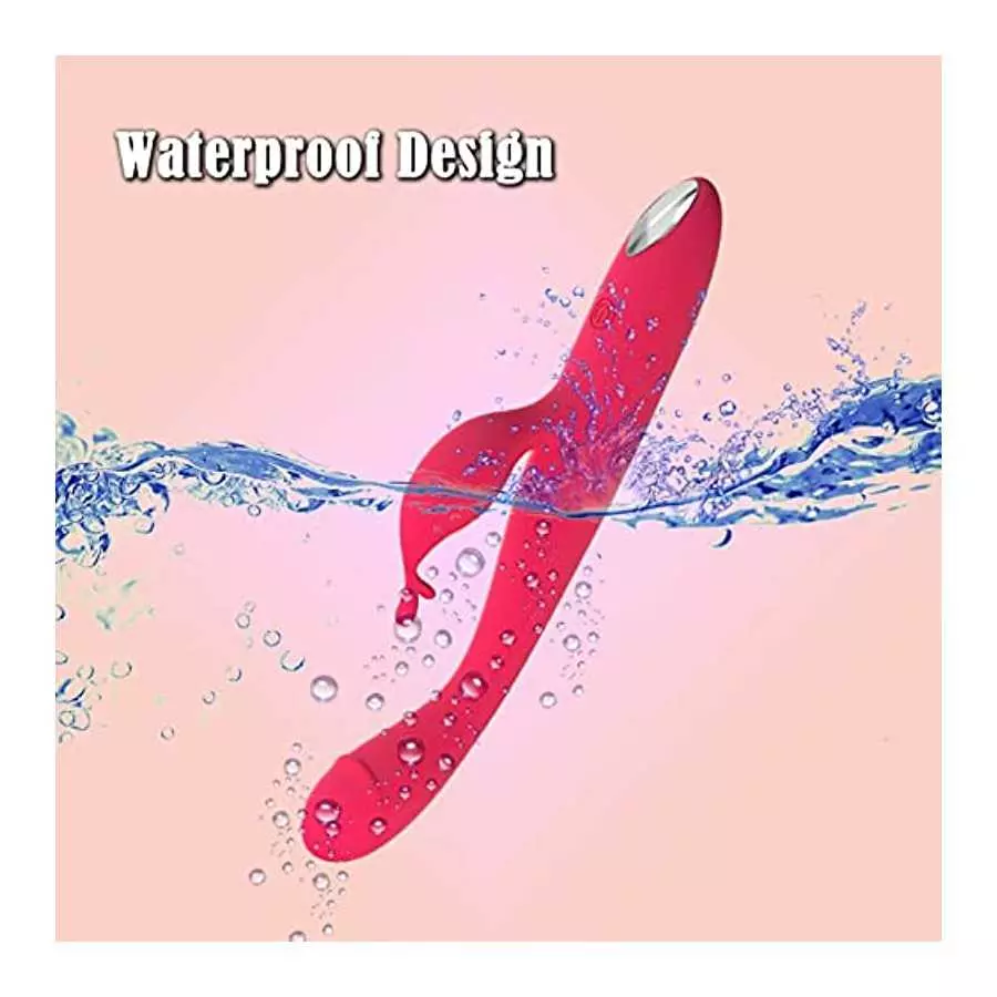 Clitoral G-spot Rabbit Finger Vibrator, High Frequency Clitoris Vaginal Nipple Stimulator Massager with 10 Intense Vibration Mod