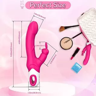 Rabbit Dildo G Spot Vibrator, Krumppo Sex Stimulator Adult Sex Toys for Women with 12 Vibrating Modes, Clitoral Vibrator Stimula Rabbit Dildo G Spot Vibrator, Krumppo Sex Stimulator Adult Sex Toys for Women with 12 Vibrating Modes, Clitoral Vibrator Stimula