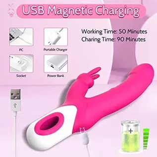 Rabbit Dildo G Spot Vibrator, Krumppo Sex Stimulator Adult Sex Toys for Women with 12 Vibrating Modes, Clitoral Vibrator Stimula Rabbit Dildo G Spot Vibrator, Krumppo Sex Stimulator Adult Sex Toys for Women with 12 Vibrating Modes, Clitoral Vibrator Stimula