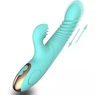 Handheld Personal Rechargeable Realistic Rabbit Vibrators for Women Vibrating Toys Pleasure with 8+7 Vibrating Modes Electric Po