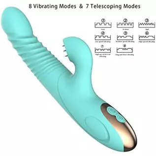 Handheld Personal Rechargeable Realistic Rabbit Vibrators for Women Vibrating Toys Pleasure with 8+7 Vibrating Modes Electric Po Handheld Personal Rechargeable Realistic Rabbit Vibrators for Women Vibrating Toys Pleasure with 8+7 Vibrating Modes Electric Po
