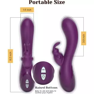 Tracy's Dog Powerful Rabbit Clitoral Vibrator with 3 Strong Motors for G Spot Clitoris Stimulation, Deep Penetration Vibrating D Tracy's Dog Powerful Rabbit Clitoral Vibrator with 3 Strong Motors for G Spot Clitoris Stimulation, Deep Penetration Vibrating D