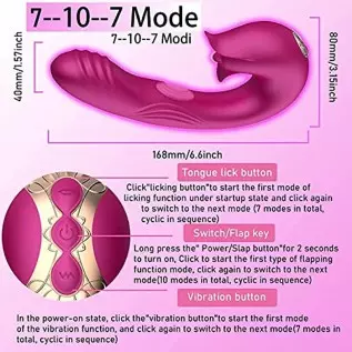 PowerRider Clitoris G-spot Rabbit Stimulation Vibrator for Women,Clitoral Vaginal Stimulator Rechargeable Realistic Dildo Tongue PowerRider Clitoris G-spot Rabbit Stimulation Vibrator for Women,Clitoral Vaginal Stimulator Rechargeable Realistic Dildo Tongue