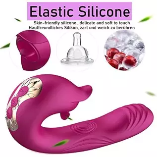 PowerRider Clitoris G-spot Rabbit Stimulation Vibrator for Women,Clitoral Vaginal Stimulator Rechargeable Realistic Dildo Tongue PowerRider Clitoris G-spot Rabbit Stimulation Vibrator for Women,Clitoral Vaginal Stimulator Rechargeable Realistic Dildo Tongue