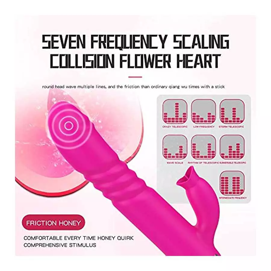 G Spot Vibrator Adult Toy Telescopic Swing Heating Sucking Rose for Women Toys Vibrate Wand Stimulator Dildo Rabbit Peristalsis 