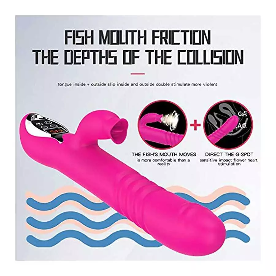 G Spot Vibrator Adult Toy Telescopic Swing Heating Sucking Rose for Women Toys Vibrate Wand Stimulator Dildo Rabbit Peristalsis 